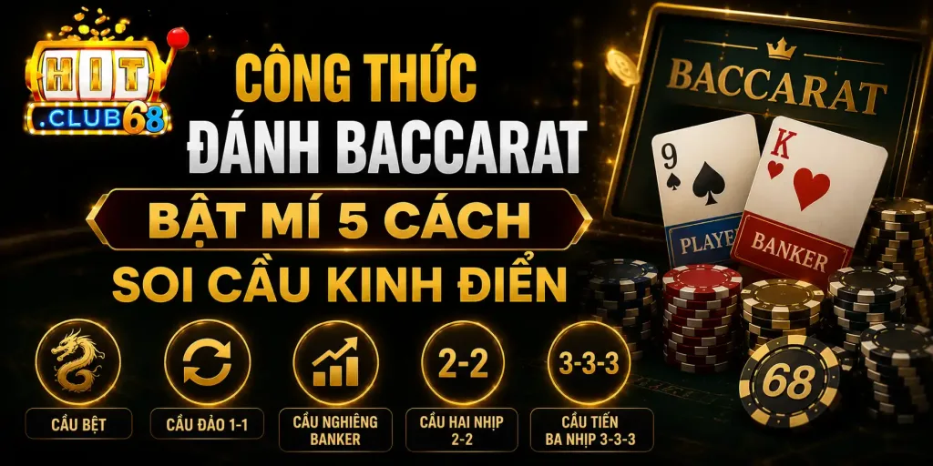 Công Thức Đánh Baccarat: Bật Mí 5 Cách Soi Cầu Kinh Điển Bật Mí 5 Công Thức Đánh Baccarat