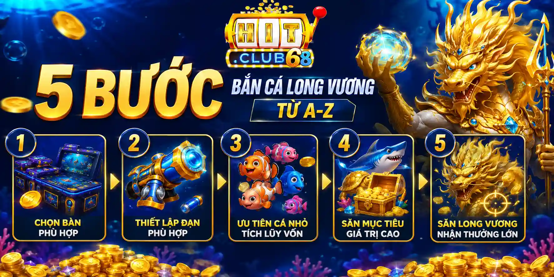 Hướng dẫn cách chơi bắn cá Long Vương từ A Z