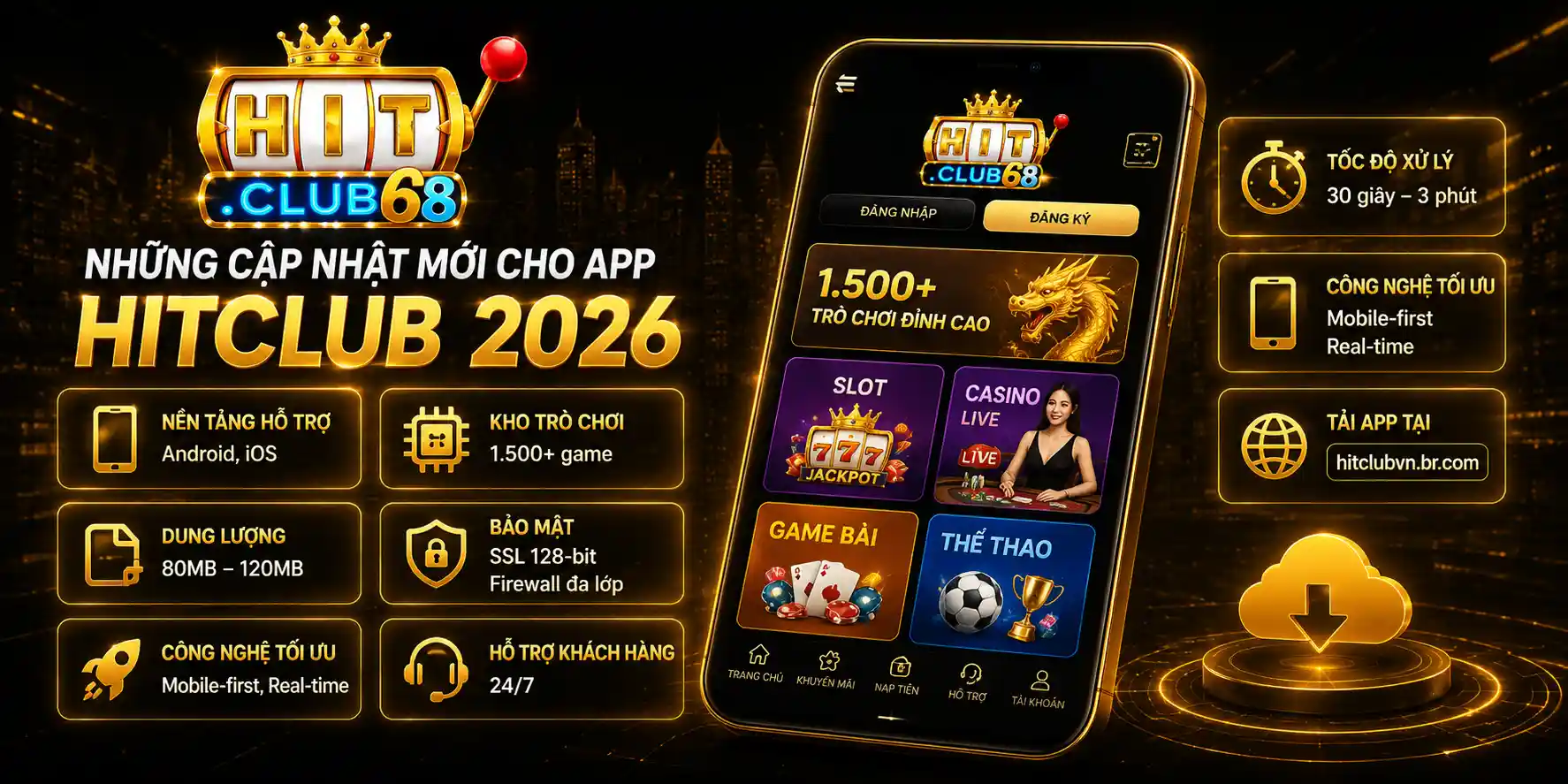 Những cập nhật mới cho app Hitclub 2026
